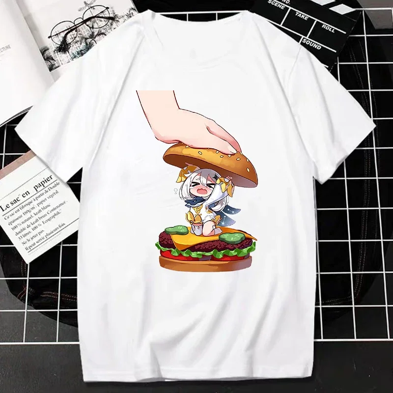 Genshin Impact Print T Shirt Women Men Kawaii Harajuku Cartoon Streetwear Tee Classic Games Character Graphic Tops
Genshin Impact Print T Shirt Women Men Kawaii Harajuku Cartoon Streetwear Tee Classic Games Character Graphic Tops