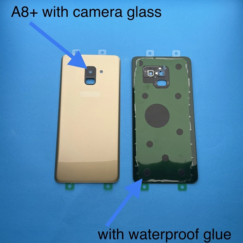 Крышка аккумулятора SAMSUNG Galaxy A8 A530 A530F Plus A730 задняя стеклянная | Мобильные телефоны