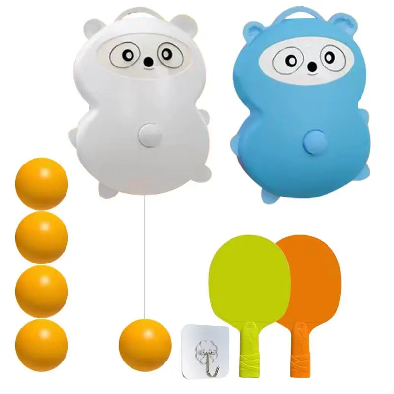 Table Tennis Training Tool Adjustable Height Table Tennis Equipment Cartoon Cat Design Training Suspended Games Parent-Child 
Table Tennis Training Tool Adjustable Height Table Tennis Equipment Cartoon Cat Design Training Suspended Games Parent-Child