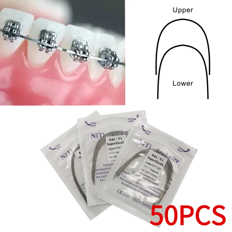 5packs Dental Orthodontic Rectangular Arch Wire Niti Super Elastic Stainless Steel Dental Arch Support Upper Lower
5packs Dental Orthodontic Rectangular Arch Wire Niti Super Elastic Stainless Steel Dental Arch Support Upper Lower