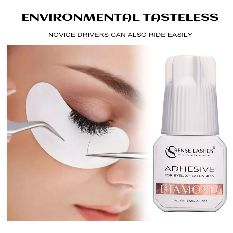 Sense Lashes Клей для ресниц 5 мл 1-2 сек. Удержание времени сушки 6-8 недель с низким