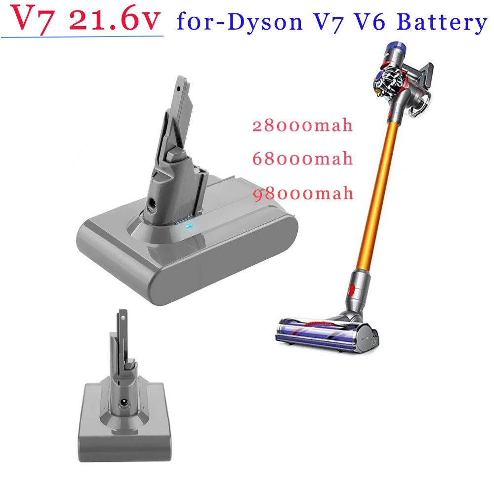New For-Dyson Vacuum Cleaner Rechargeable Battery V7 21.6V 98000MAH Professional Vacuum Cleaner Replacement Lithium-ion Battery
New For-Dyson Vacuum Cleaner Rechargeable Battery V7 21.6V 98000MAH Professional Vacuum Cleaner Replacement Lithium-ion Battery