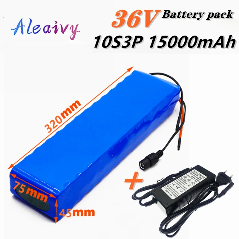 Aleaivy 36V Battery 10S3P 15Ah 42V 21700 lithium ion battery pack For ebike electric car bicycle motor scooter with 20A BMS 500W
Aleaivy 36V Battery 10S3P 15Ah 42V 21700 lithium ion battery pack For ebike electric car bicycle motor scooter with 20A BMS 500W