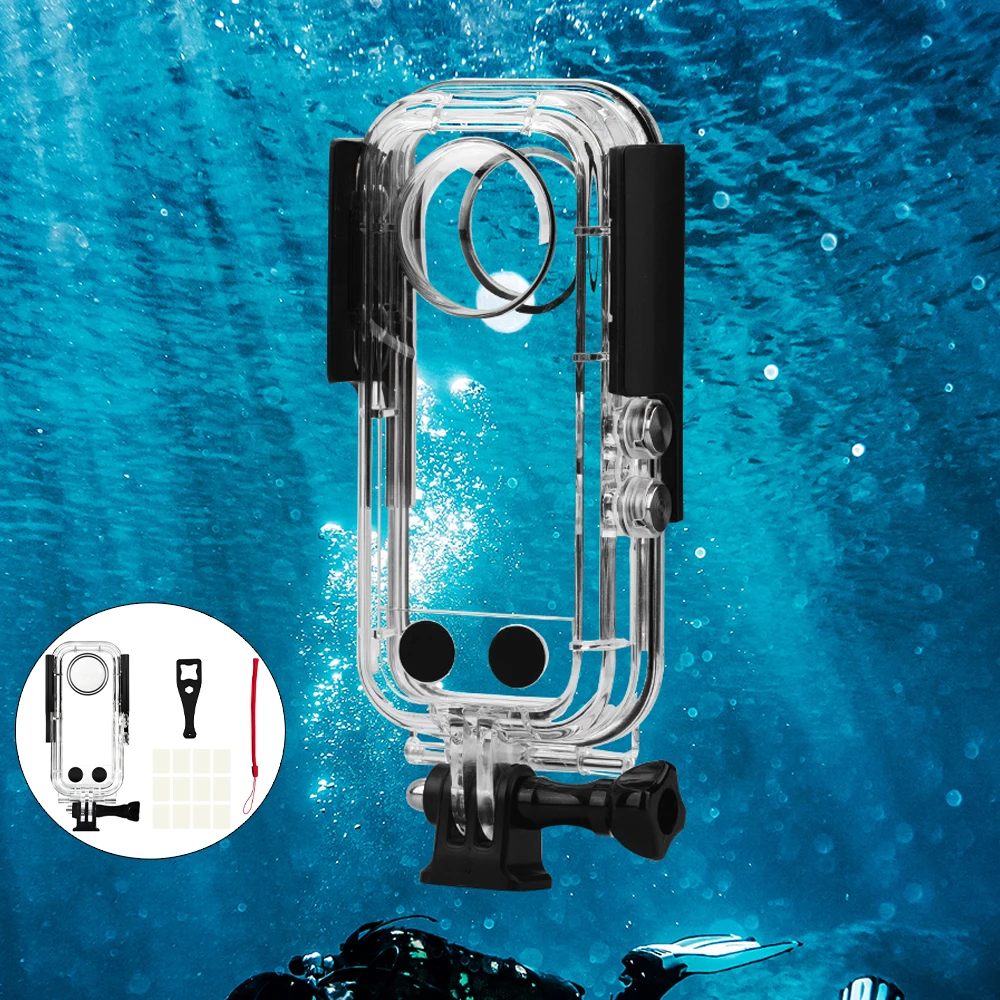 Waterproof Case for Insta360 X3 Panoramic Action Camera Diving Surfing Camera Protective Cover For Insta 360 ONE X3 Accessories
Waterproof Case for Insta360 X3 Panoramic Action Camera Diving Surfing Camera Protective Cover For Insta 360 ONE X3 Accessories