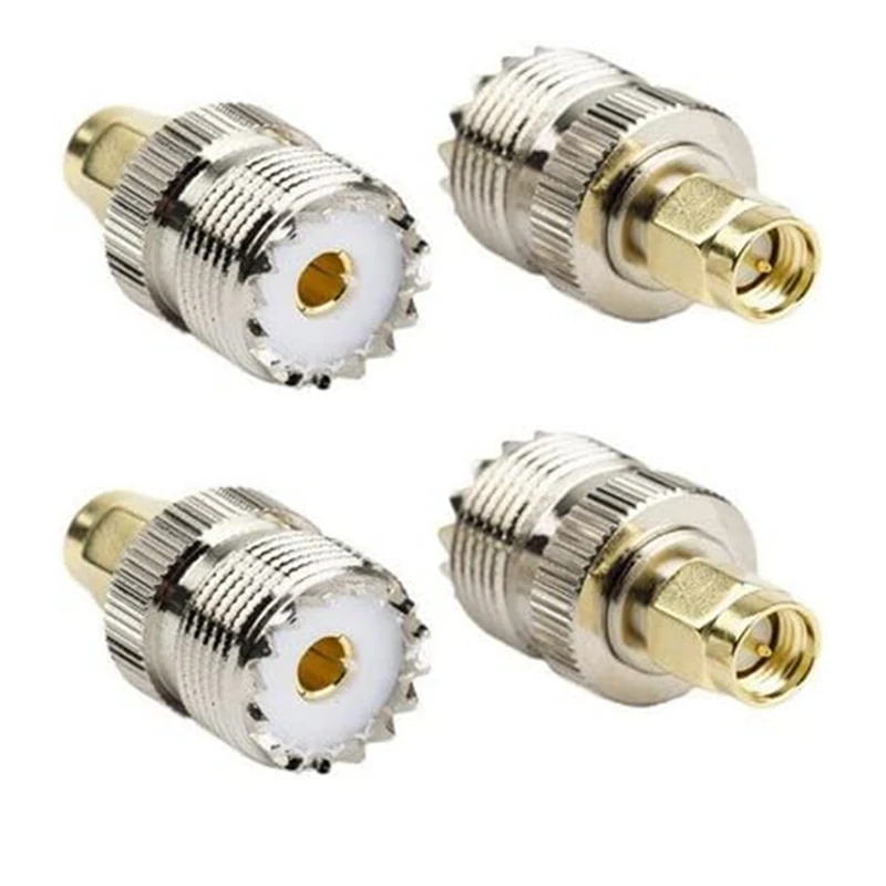 4Pcs UHF Female SO-239 SO239 Jack To SMA Male Plug RF Coaxial Adapter Connector
4Pcs UHF Female SO-239 SO239 Jack To SMA Male Plug RF Coaxial Adapter Connector