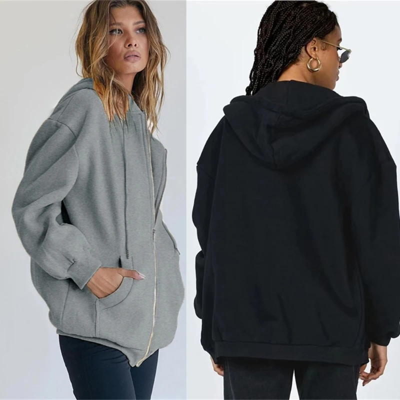 H9ED Womens Zip Up Y2K Hoodies Long Sleeve Fall Oversized Casual Sweatshirts Jackets
H9ED Womens Zip Up Y2K Hoodies Long Sleeve Fall Oversized Casual Sweatshirts Jackets