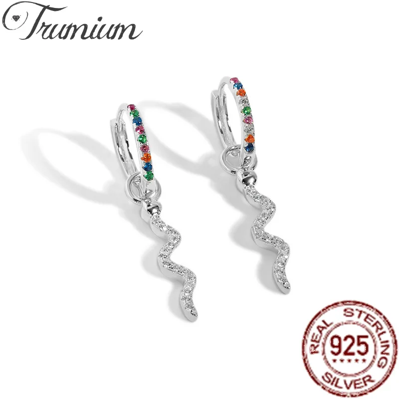 Trumium S925 Sterling Silver Luxury Colorful Zircon Snake hoop Earrings for Women Tassel Dangler earring Daily Jewelry Gifts
Trumium S925 Sterling Silver Luxury Colorful Zircon Snake hoop Earrings for Women Tassel Dangler earring Daily Jewelry Gifts