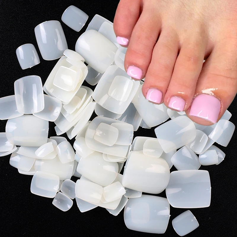 Full Coverage Square False Toenails Natural/Transparent/White Acrylic Fake Nail Tips Nail Art Decorations Manicure Tool 100PCS
Full Coverage Square False Toenails Natural/Transparent/White Acrylic Fake Nail Tips Nail Art Decorations Manicure Tool 100PCS