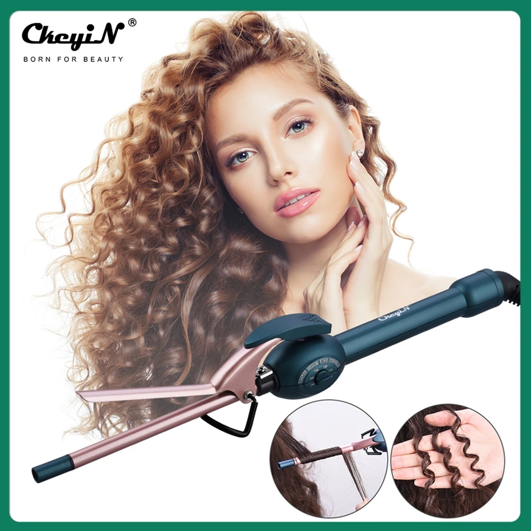 CkeyiN 9MM Professional Curling Iron Hair Waver Ceramic Barrel Wand Adjustable Temperature Curler Styling Tool Long Short Hair
CkeyiN 9MM Professional Curling Iron Hair Waver Ceramic Barrel Wand Adjustable Temperature Curler Styling Tool Long Short Hair