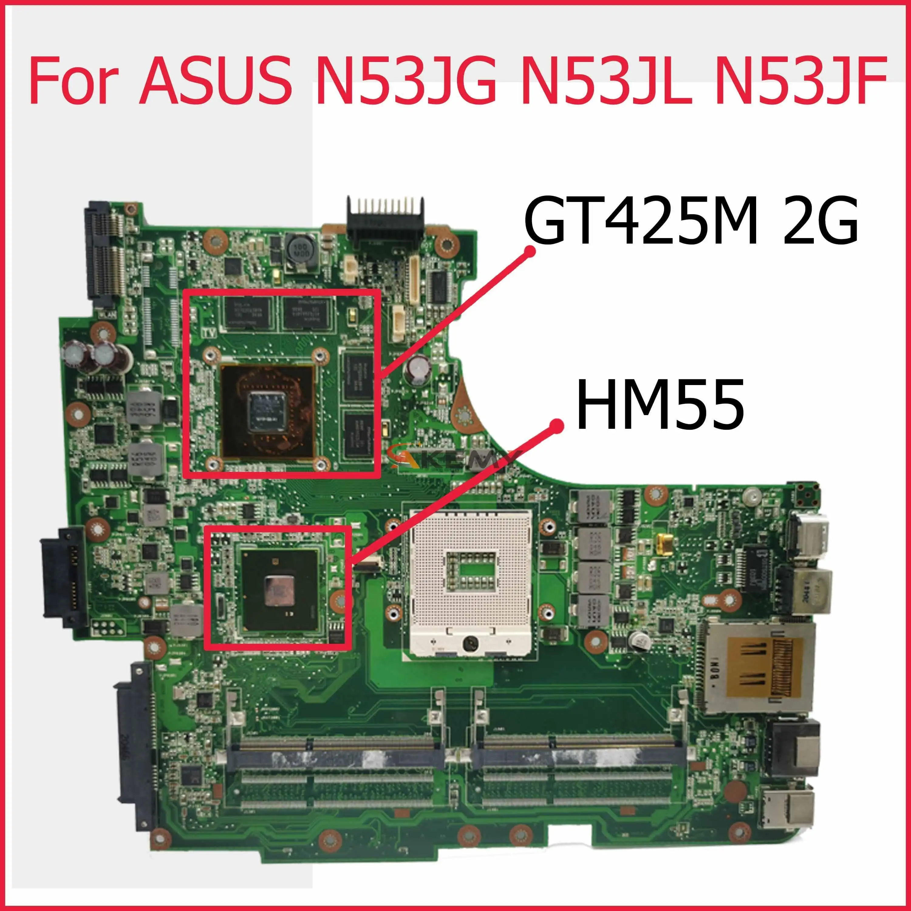 Материнская плата для ноутбука ASUS N53JG, N53JL, N53JF, N53JG, N53JQ, N53J, N53, GT425M, 2 Гб, материнская плата для ноутбука REV.2.3, HM55, протестирована
Материнская плата для ноутбука ASUS N53JG, N53JL, N53JF, N53JG, N53JQ, N53J, N53, GT425M, 2 Гб, материнская плата для ноутбука REV.2.3, HM55, протестирована
