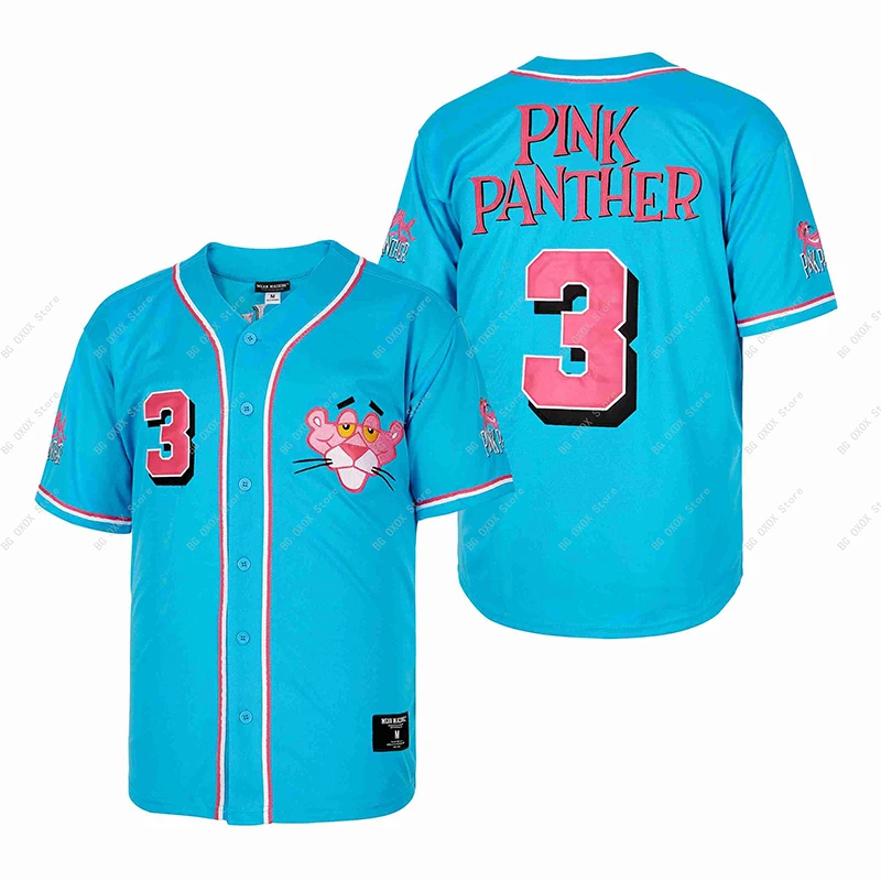 BG Baseball jersey 3 PINK PANTHER jerseys Outdoor sportswear Embroidery sewing blue Hip-hop Street culture summer style 2022
BG Baseball jersey 3 PINK PANTHER jerseys Outdoor sportswear Embroidery sewing blue Hip-hop Street culture summer style 2022