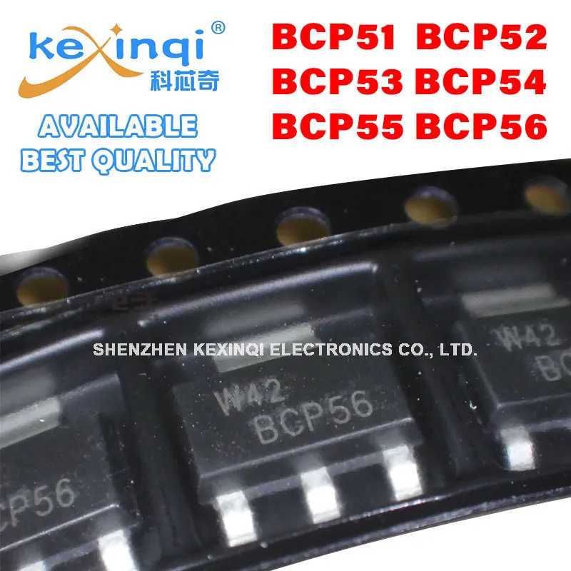 10pcs/lot BCP51 BCP52 BCP53 BCP54 BCP55 BCP56-16 Power Transistor SMD SOT223
10pcs/lot BCP51 BCP52 BCP53 BCP54 BCP55 BCP56-16 Power Transistor SMD SOT223