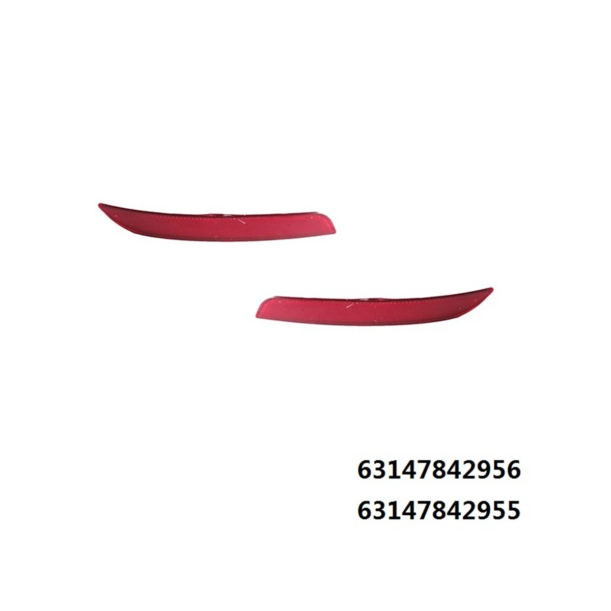 Rear Bumper Reflector 63147842955 63147842956 Left Right for BMW 5 Series F10 F18 2011-2016 Accessories, 2PCS Red
Rear Bumper Reflector 63147842955 63147842956 Left Right for BMW 5 Series F10 F18 2011-2016 Accessories, 2PCS Red