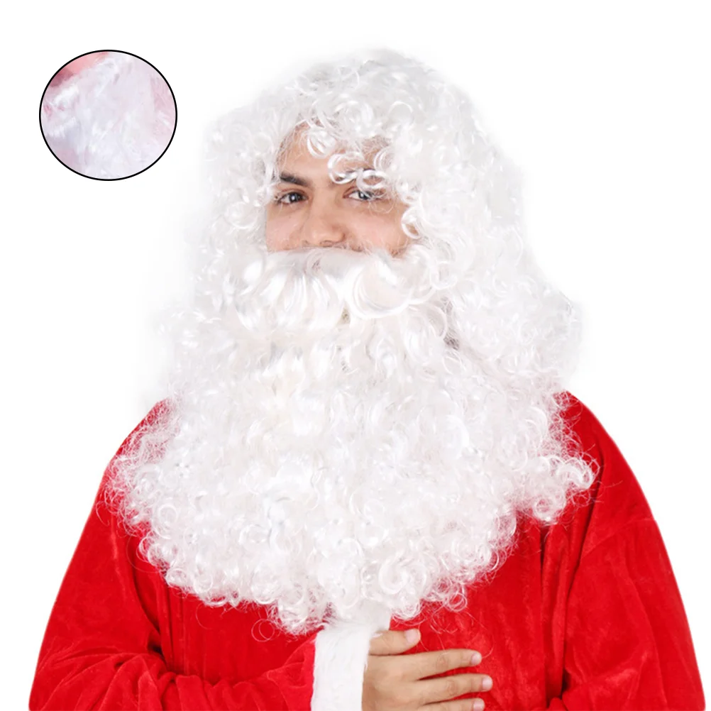 Christmas Beard Set Santa Claus Roleplay Long Curly Hair Mustache Performance Photo Prop Xmas Decorative Headwear for Barba
Christmas Beard Set Santa Claus Roleplay Long Curly Hair Mustache Performance Photo Prop Xmas Decorative Headwear for Barba