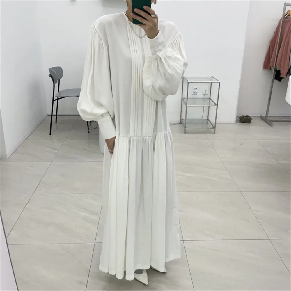 Women's Dress Japan Korean Vintage Elegant Crew Neck Loose Long Dress Autumn Spring Ladies New 2022 Fashion Long Sleeve Female
Women's Dress Japan Korean Vintage Elegant Crew Neck Loose Long Dress Autumn Spring Ladies New 2022 Fashion Long Sleeve Female