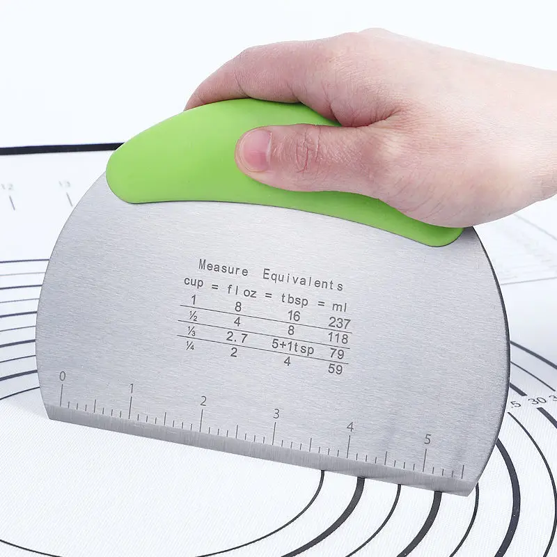 Stainless Steel Dough Scraper Cutting Knife Noodles Cutter With Scale Mark For Steamed Bun Cake Bread Baking Tools
Stainless Steel Dough Scraper Cutting Knife Noodles Cutter With Scale Mark For Steamed Bun Cake Bread Baking Tools