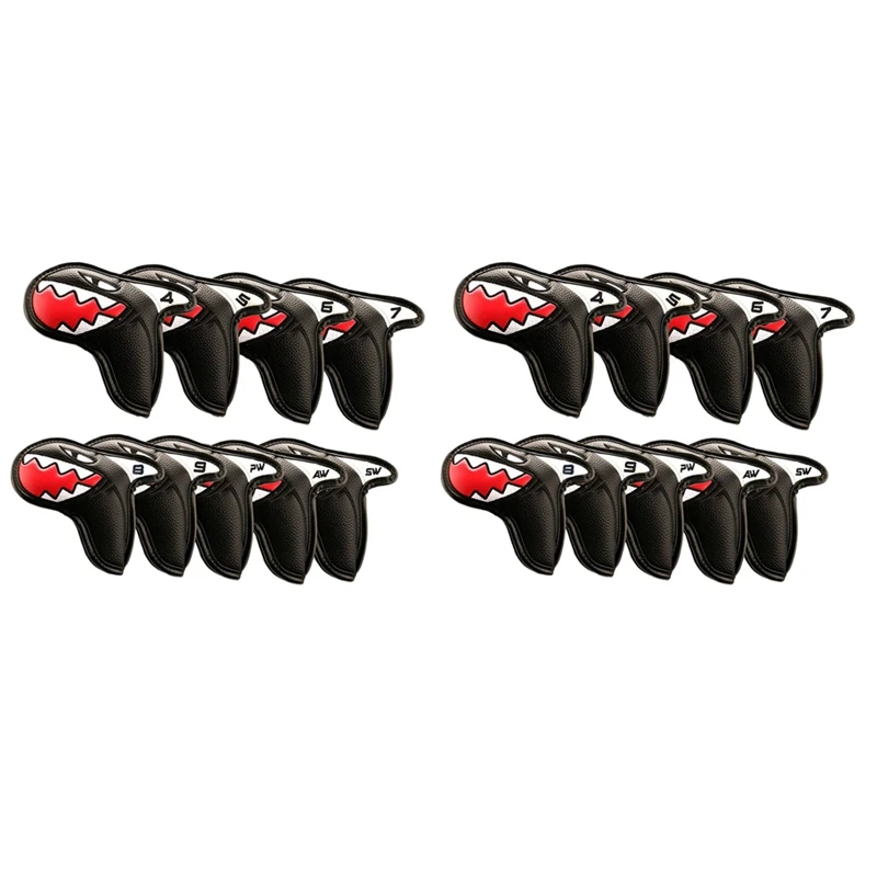 Golf Putter Headcover Golf Club Iron Headcover Head Cover PU Tool 18X Shark Golf Iron Head Covers Black
Golf Putter Headcover Golf Club Iron Headcover Head Cover PU Tool 18X Shark Golf Iron Head Covers Black