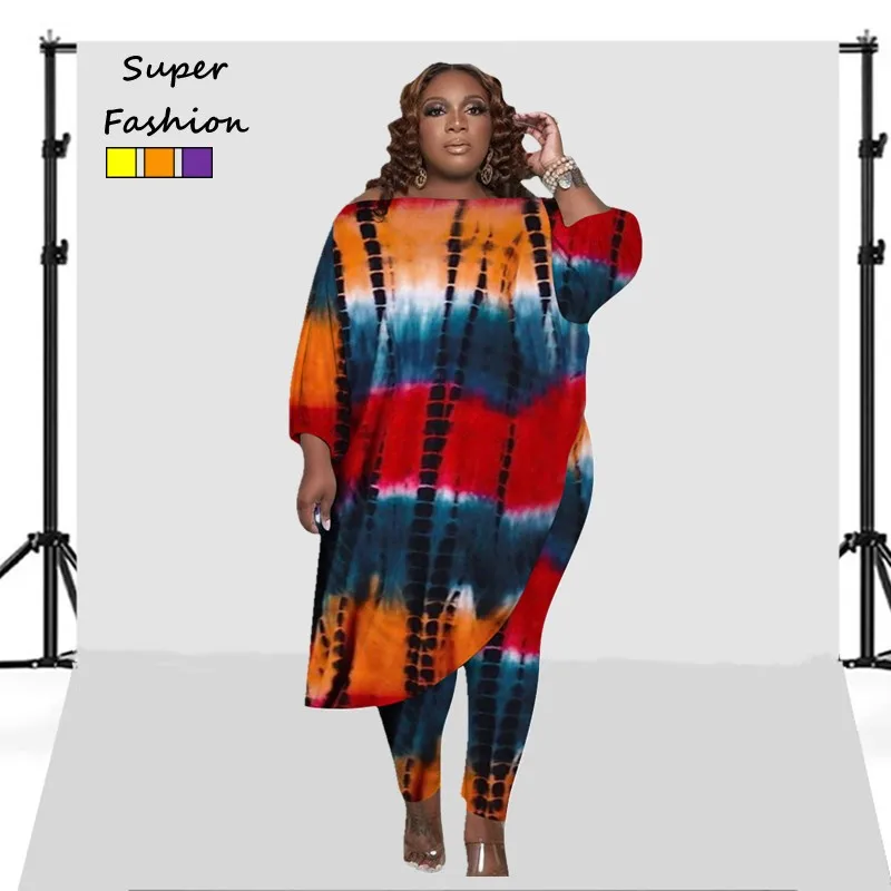XL-5XL Winter 2022 Plus Size Two Piece Sets Women Clothing Tie Dye Loose Slash Neck Irregular Pant Suits Wholesale Dropshipping
XL-5XL Winter 2022 Plus Size Two Piece Sets Women Clothing Tie Dye Loose Slash Neck Irregular Pant Suits Wholesale Dropshipping