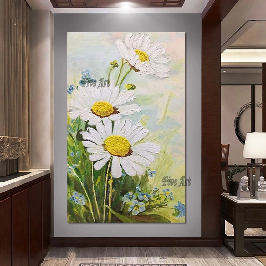 Flower Wall Modern Abstract Acrylic Painting Artwork Canvas Art Natural Pictures Frameless Daisy Plant Scenery Hand Drawing
Flower Wall Modern Abstract Acrylic Painting Artwork Canvas Art Natural Pictures Frameless Daisy Plant Scenery Hand Drawing