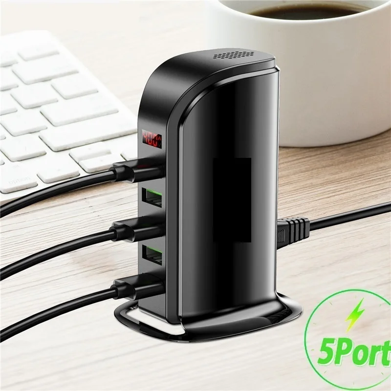 2022 5 Port Multi USB Charger HUB LED Display USB Charging Station Dock Universal Mobile Phone Desktop Wall Home Chargers EU UK
2022 5 Port Multi USB Charger HUB LED Display USB Charging Station Dock Universal Mobile Phone Desktop Wall Home Chargers EU UK