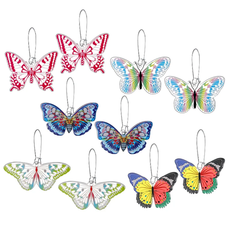 Minar Trendy Multicolor Acrylic Butterfly Wings Drop Earrings for Women Clear Rainbow Painting Pendant Earring Statement Jewelry
Minar Trendy Multicolor Acrylic Butterfly Wings Drop Earrings for Women Clear Rainbow Painting Pendant Earring Statement Jewelry