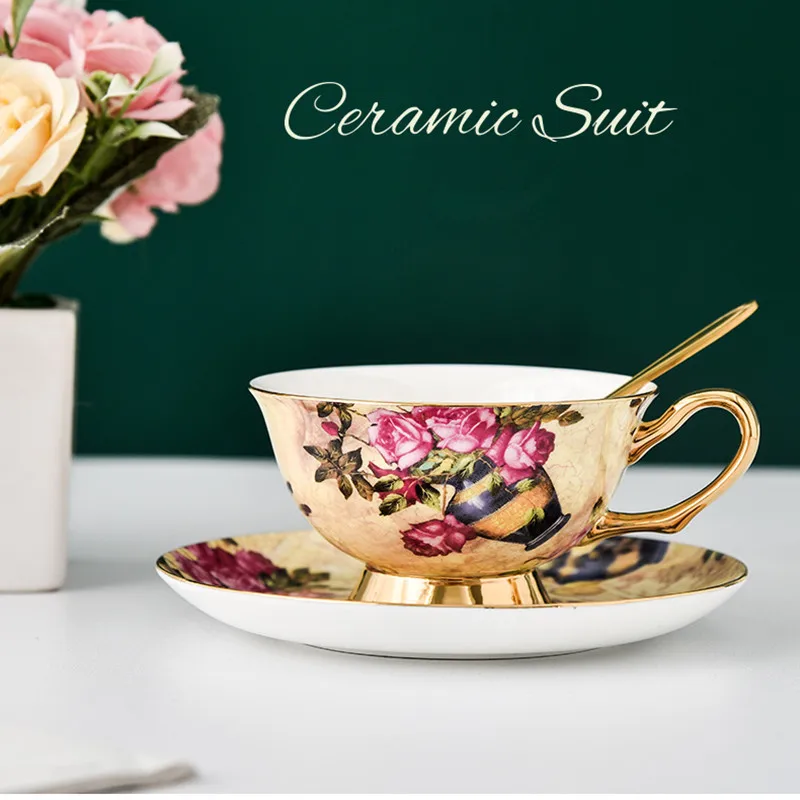 Kitchen Decor Coffee Cup Saucer Spoon Set English Afternoon Teacup Coffeeware Porcelain Cup and Saucer For Coffee Cup Mugs Gifts
Kitchen Decor Coffee Cup Saucer Spoon Set English Afternoon Teacup Coffeeware Porcelain Cup and Saucer For Coffee Cup Mugs Gifts