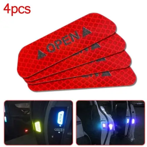 4pcs Car sticker Door Safety Warning Reflective Stickers Fluorescent Car Reflective Strips Warning Stickers
4pcs Car sticker Door Safety Warning Reflective Stickers Fluorescent Car Reflective Strips Warning Stickers