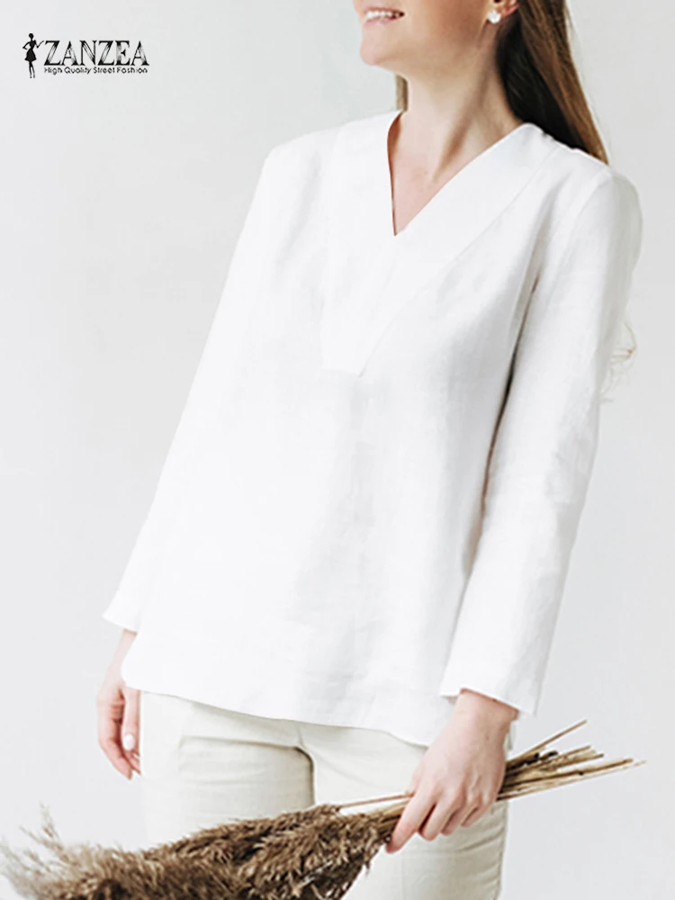 Elegant Women Autumn Blouses ZANZEA 2022 Solid Tops Casual Long Sleeve Blusas Female V neck Split Tunic Chemise Oversized
Elegant Women Autumn Blouses ZANZEA 2022 Solid Tops Casual Long Sleeve Blusas Female V neck Split Tunic Chemise Oversized