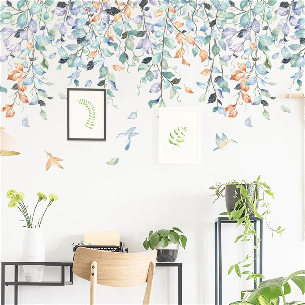 Leaf Vine Wall Stickers Moistureproof Removable Vinyl Wall Decals Sticker For Living Room Bedroom Toilet Door Home Decoration
Leaf Vine Wall Stickers Moistureproof Removable Vinyl Wall Decals Sticker For Living Room Bedroom Toilet Door Home Decoration