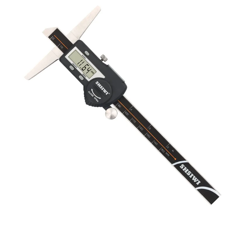 Digital Depth Vernier Caliper Electronic Digimatic Micrometer Caliper 0-300mm 0.01mm/0.0005inch 5113-200 5113-300 IP54
Digital Depth Vernier Caliper Electronic Digimatic Micrometer Caliper 0-300mm 0.01mm/0.0005inch 5113-200 5113-300 IP54