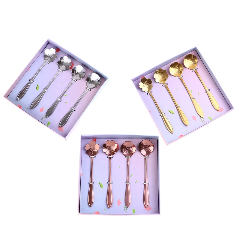 4pcs/set Silver/gold/rose Gold Classic Flower Coffee Scoops Tea Spoon Set Matcha Cafe Stirring Sticks Kitchen Accessories
4pcs/set Silver/gold/rose Gold Classic Flower Coffee Scoops Tea Spoon Set Matcha Cafe Stirring Sticks Kitchen Accessories