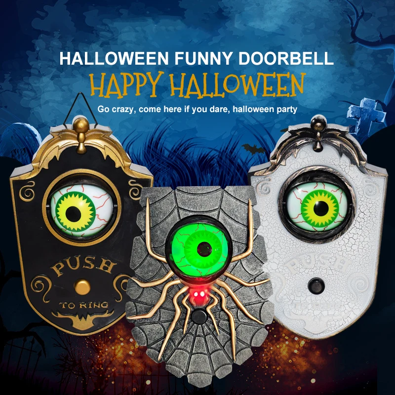 Halloween Horror One Eyed Doorbell Glowing Haunted House Bar Decoration Party Props Tricky Funny Halloween Spider Doorbell
Halloween Horror One Eyed Doorbell Glowing Haunted House Bar Decoration Party Props Tricky Funny Halloween Spider Doorbell