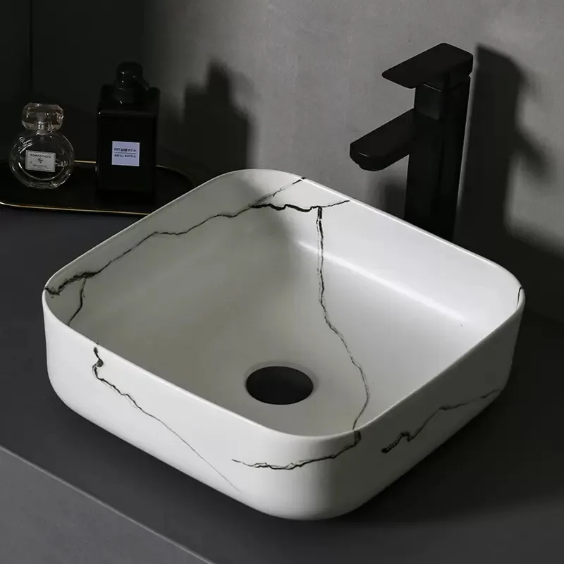 Nordic Light Luxury Countertop Basin Balcony Single Basin Matte Ceramic Washbasin Bathroom Sink Modern Countertop Basin Ceramic
Nordic Light Luxury Countertop Basin Balcony Single Basin Matte Ceramic Washbasin Bathroom Sink Modern Countertop Basin Ceramic