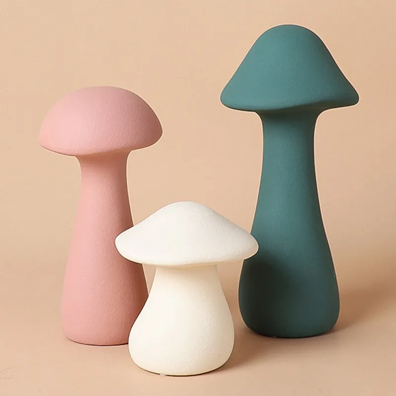 Matte Ceramic Mushroom Figurines Nordic Ornaments Morandi Decor Desktop Interior Outdoor Garden Bedroom Home Decoration 
Matte Ceramic Mushroom Figurines Nordic Ornaments Morandi Decor Desktop Interior Outdoor Garden Bedroom Home Decoration