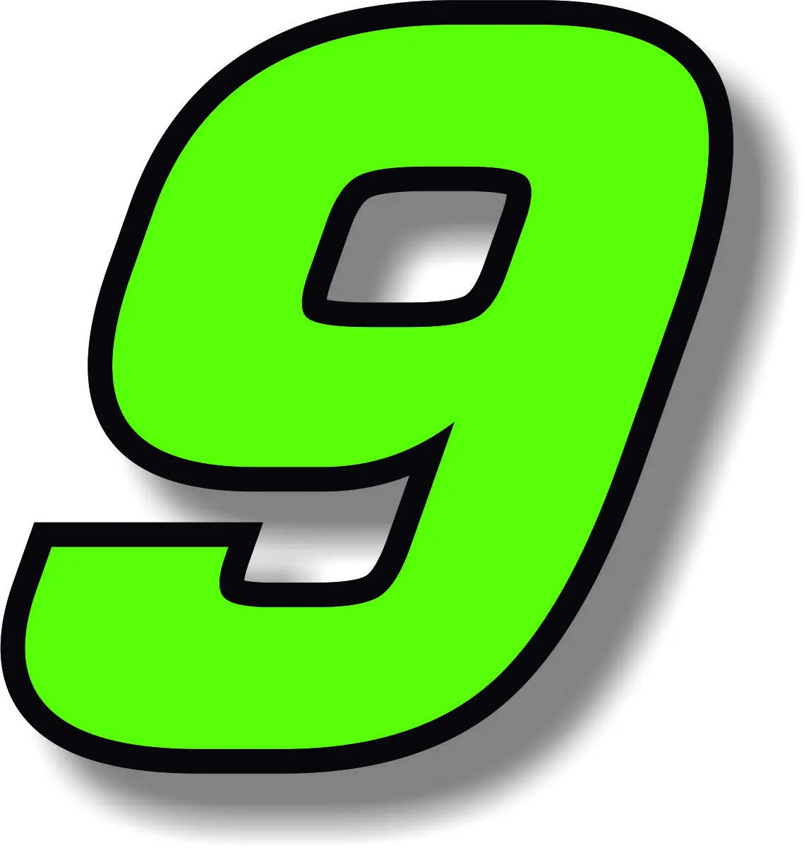 Jp5x5cm personalized high quality green 2-inch race number car sticker with black border number decoration, waterproof
Jp5x5cm personalized high quality green 2-inch race number car sticker with black border number decoration, waterproof