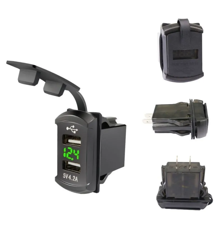 202012VCar Truck Boat UTV Green LED Display Dual USB Charger Digital Voltmeter Rocker Switch Fast Charging Car Parts ForBNW
202012VCar Truck Boat UTV Green LED Display Dual USB Charger Digital Voltmeter Rocker Switch Fast Charging Car Parts ForBNW