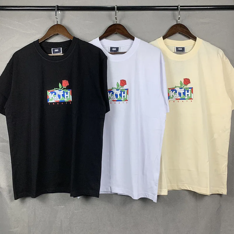 KITH Treats Men Women Kith T Shirt Summer Oversize Alphabet Red Rose Box Logo Printing Short Sleeve T-shirts Casual Tops Tees
KITH Treats Men Women Kith T Shirt Summer Oversize Alphabet Red Rose Box Logo Printing Short Sleeve T-shirts Casual Tops Tees