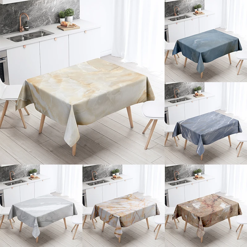 Marble Pattern Table Cloth Home Decor Stain Resistant Waterproof Table Decoration Rectangular Kitchen Fireplace Countertop
Marble Pattern Table Cloth Home Decor Stain Resistant Waterproof Table Decoration Rectangular Kitchen Fireplace Countertop
