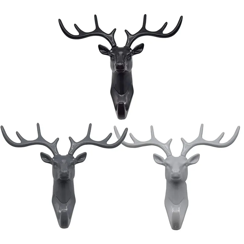 1PC Nail-Free Deer Head Hooks Self Adhesive Deer Antler Hooks Decorative Animal Wall Key Holder Wall Hooks for Home Office Decor
1PC Nail-Free Deer Head Hooks Self Adhesive Deer Antler Hooks Decorative Animal Wall Key Holder Wall Hooks for Home Office Decor