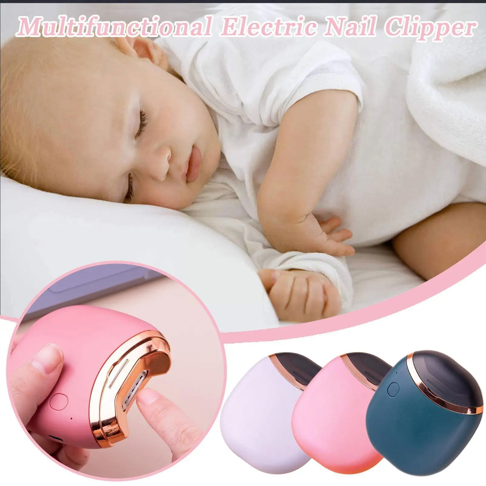 Electric Automatic Nail Clippers With Light Trimmer Nail Cutter Manicure For Baby Adult Nail Safe Care I8U6
Electric Automatic Nail Clippers With Light Trimmer Nail Cutter Manicure For Baby Adult Nail Safe Care I8U6