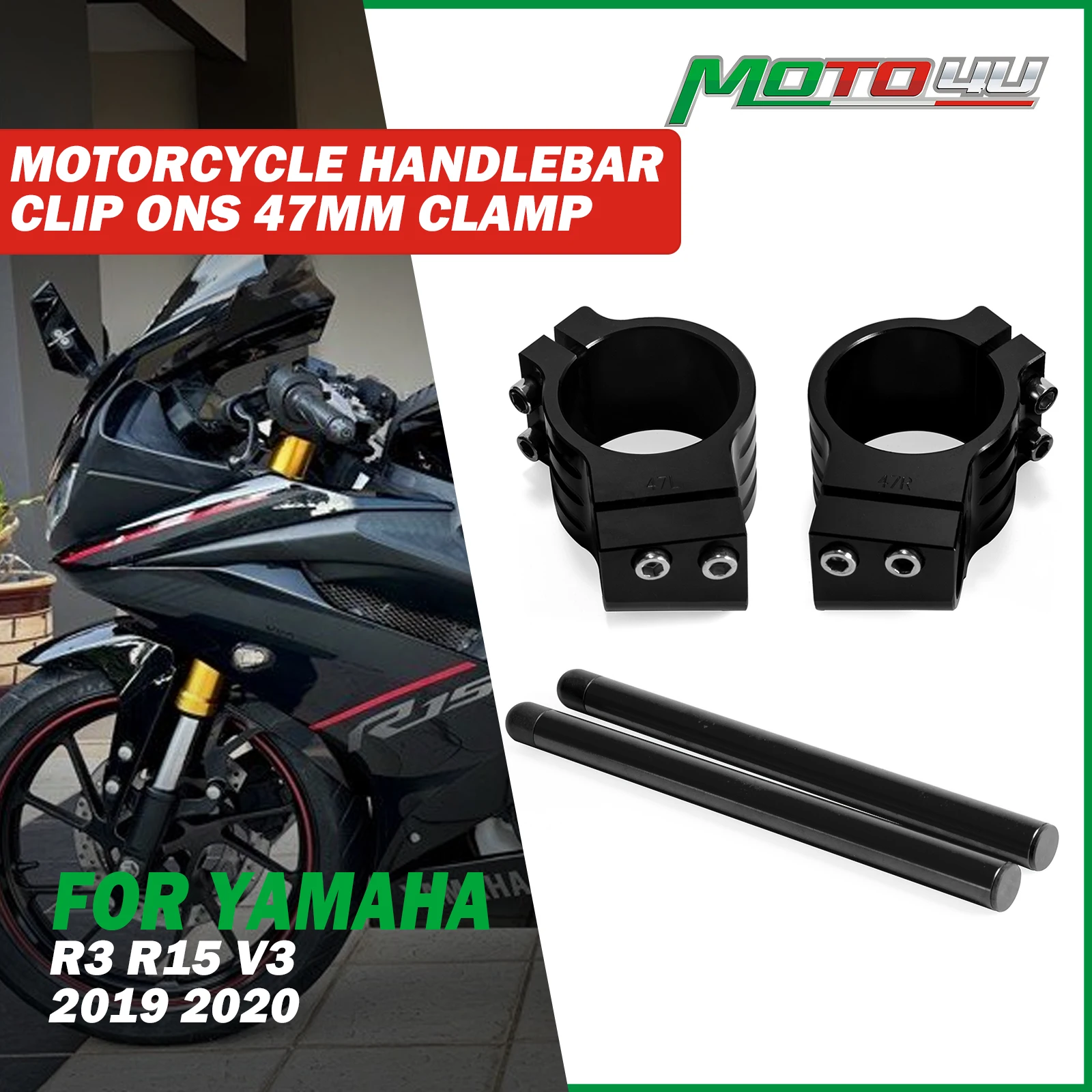 1 пара, зажимы для руля мотоцикла YAMAHA R3 R15 V3 2019 2020 CNC, 47 мм
1 пара, зажимы для руля мотоцикла YAMAHA R3 R15 V3 2019 2020 CNC, 47 мм