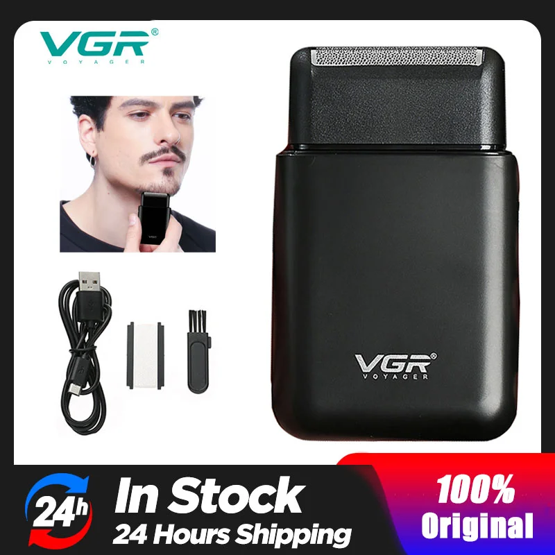 VGR Professional Shaver Hair Cleaning Shave Shaper Foil Electric Shaver Head Shaving Machine Rotary Motor Electric Razor for Men
VGR Professional Shaver Hair Cleaning Shave Shaper Foil Electric Shaver Head Shaving Machine Rotary Motor Electric Razor for Men