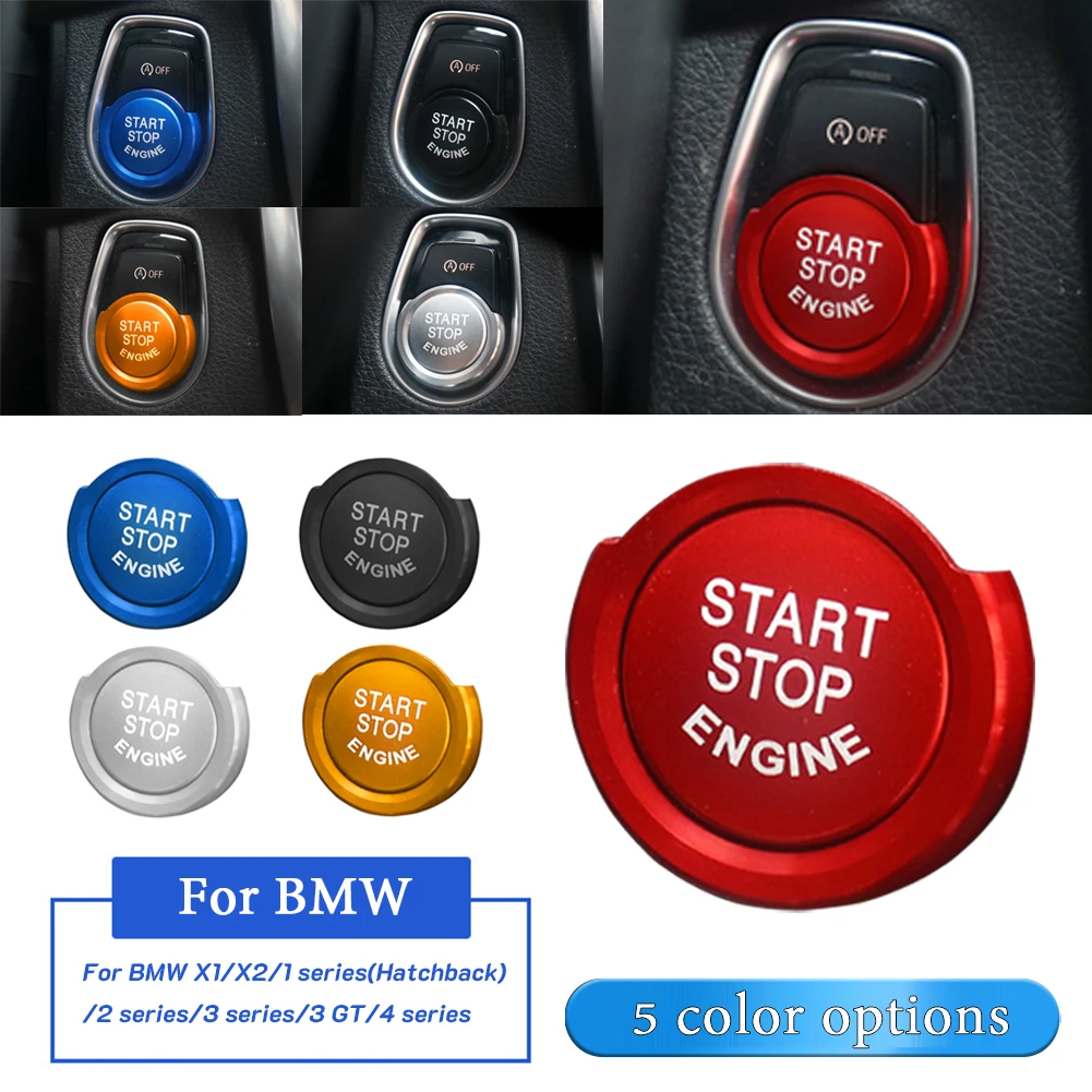 For BMW Engine Start Stop Button Cover Decorative Ring Aluminum Alloy Interior Accessories for X1/X2/1(Hatchback)/2/3/3 GT/4
For BMW Engine Start Stop Button Cover Decorative Ring Aluminum Alloy Interior Accessories for X1/X2/1(Hatchback)/2/3/3 GT/4