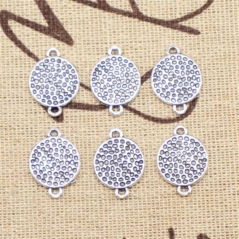 Twist Dot Round Piece Connector Handmade Jewerly Handmade Products 12X17mm Antique Silver Color 10 Pieces
Twist Dot Round Piece Connector Handmade Jewerly Handmade Products 12X17mm Antique Silver Color 10 Pieces