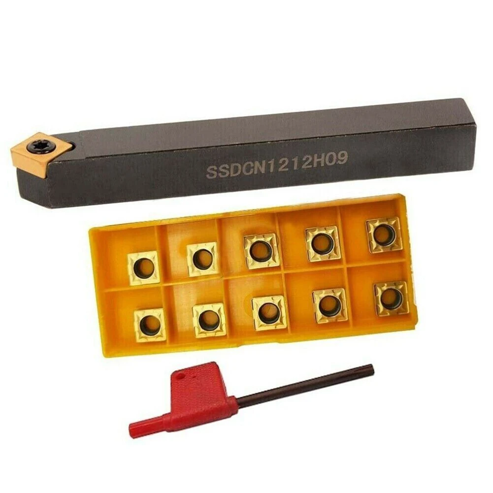 12 мм SSDCN1212H09 + SCMT09T308 45-градусный наружный поворотный держатель карбидная вставка 100 мм Длина поворотный инструмент держатель вставка
12 мм SSDCN1212H09 + SCMT09T308 45-градусный наружный поворотный держатель карбидная вставка 100 мм Длина поворотный инструмент держатель вставка