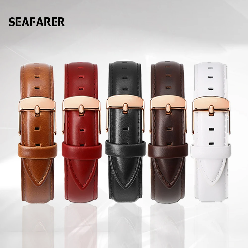 Genuine Leather Watch Band Rose Gold Clasp Watchband 20mm 22mm 24mm for DW Daniel Wellington Omega Watch Strap Watch Bracelet
Genuine Leather Watch Band Rose Gold Clasp Watchband 20mm 22mm 24mm for DW Daniel Wellington Omega Watch Strap Watch Bracelet