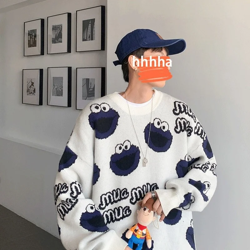 Japanese Men Sweater Winter Loose Casual Retro New All match Warm Harajuku Couples Sweater Oversize Korean Fashion Clothing Tops
Japanese Men Sweater Winter Loose Casual Retro New All match Warm Harajuku Couples Sweater Oversize Korean Fashion Clothing Tops