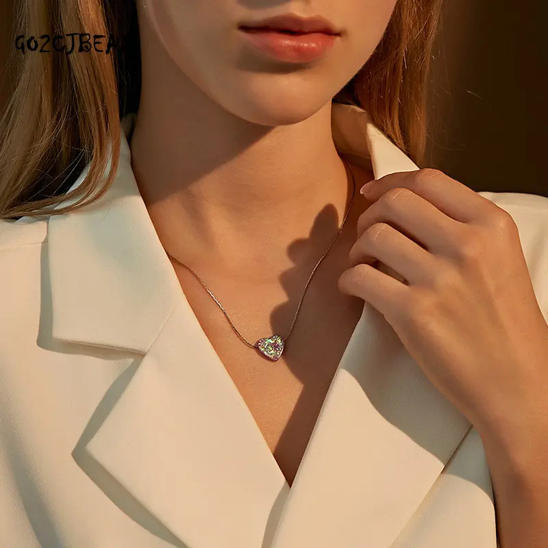 Shiny Pendant Necklace Women Fashion Clavicle Chain Girl Gift Party Simple Jewelry Necklaces Woman National Style
Shiny Pendant Necklace Women Fashion Clavicle Chain Girl Gift Party Simple Jewelry Necklaces Woman National Style