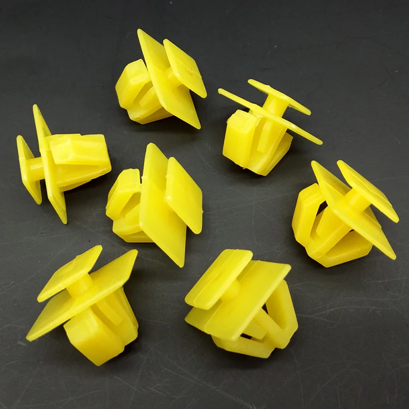 50pcs Yellow Rocker Molding Nylon Plastic Fastener Clips 87758-35000 Auto Fastener Clip Accessories Kits Suitable For Most Cars
50pcs Yellow Rocker Molding Nylon Plastic Fastener Clips 87758-35000 Auto Fastener Clip Accessories Kits Suitable For Most Cars
