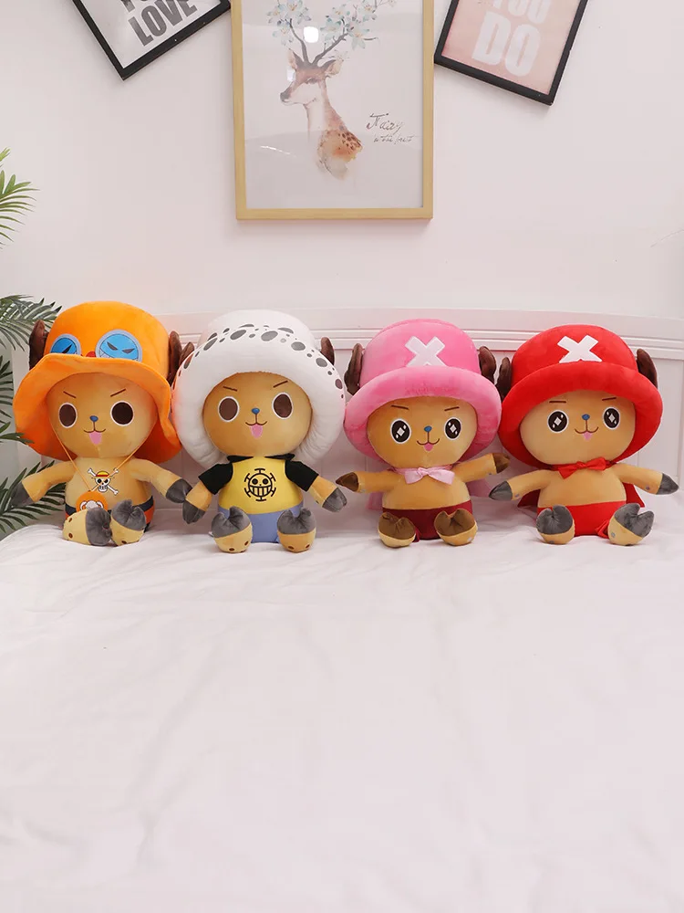 

30/45cm Japanese Anime Monkey D Luffy Plush High Quality Game Cute Kawaii Lovely Chopper Toy Soft Stuffed Doll Kids Gifts